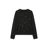 Women's Beaded Knitted Pullover